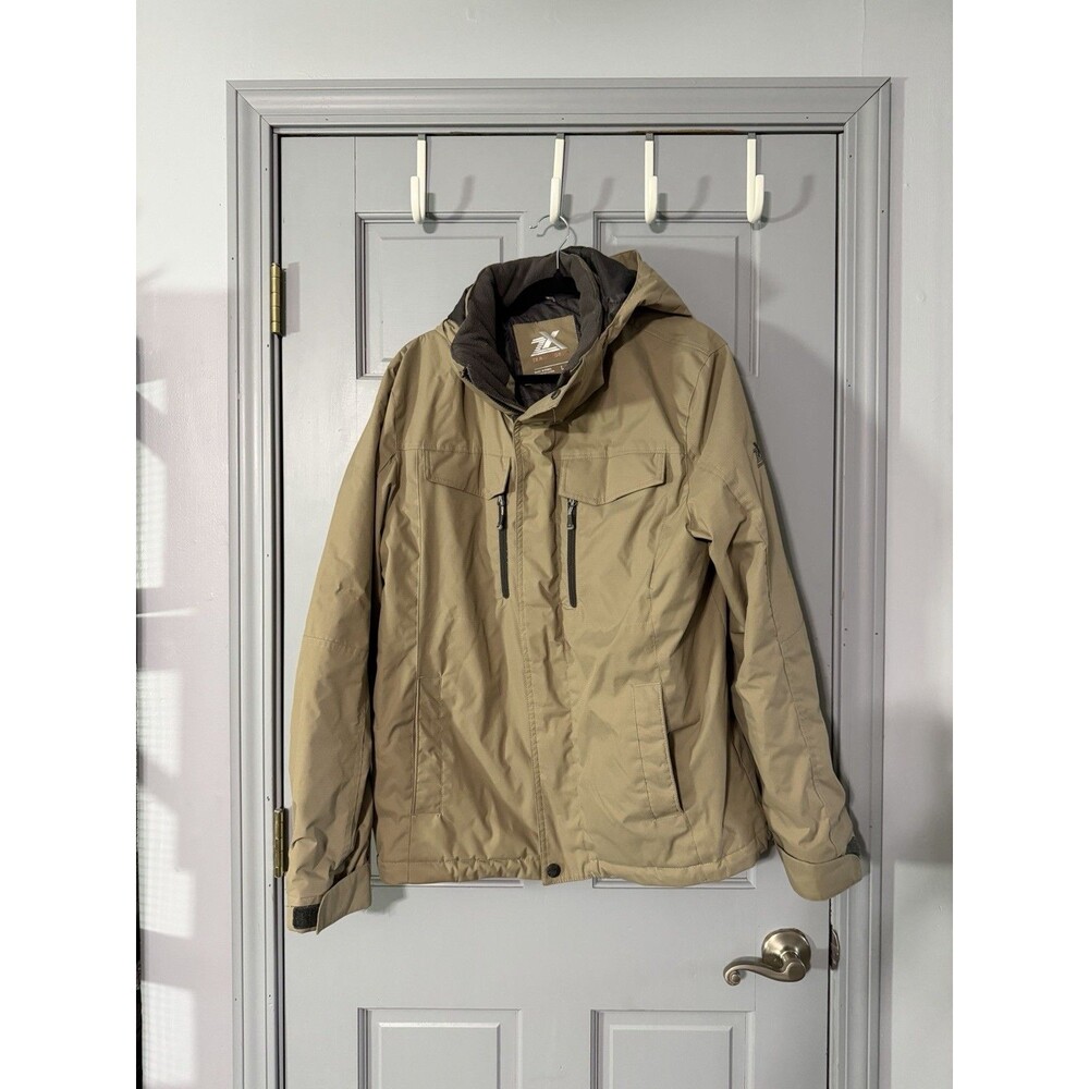 Zeroxposur Men’s Tan Overcoat Parks Size Large